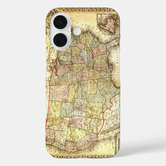  Amerikaanse Algemene Kaart Case-Mate iPhone Case (Achterkant)