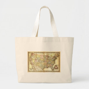 Amerikaanse Algemene Kaart Grote Tote Bag