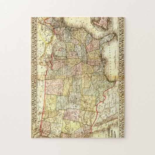 Amerikaanse Algemene Kaart Legpuzzel (Verticaal)