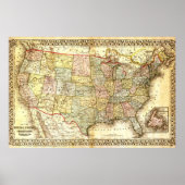  Amerikaanse Algemene Kaart Poster (Voorkant)