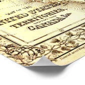  Amerikaanse Algemene Kaart Poster (Hoek)