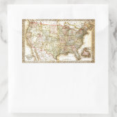  Amerikaanse Algemene Kaart Rechthoekige Sticker (Tas)