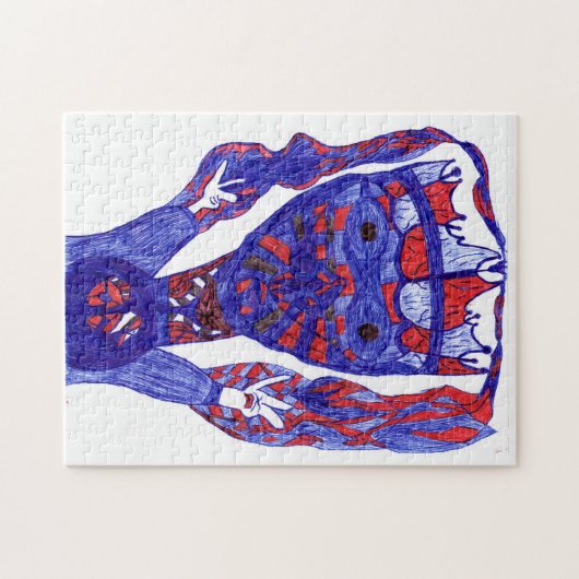 Amerikaanse Alien King puzzel! Legpuzzel (Horizontaal)