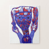 Amerikaanse Alien King puzzel! Legpuzzel (Verticaal)