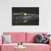 Amerikaanse Alligator Canvas Afdruk (Insitu (Woonkamer))
