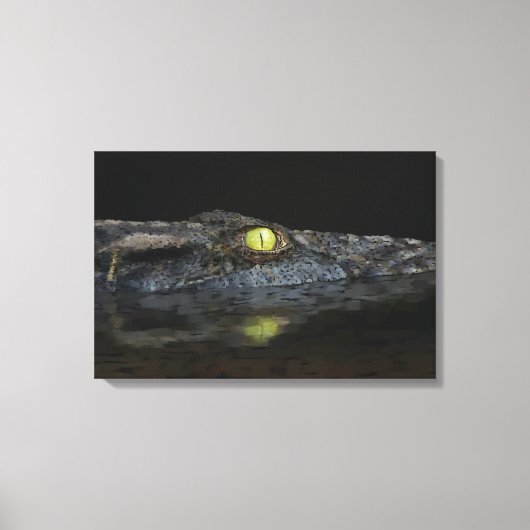 Amerikaanse Alligator Canvas Afdruk (Voorkant)