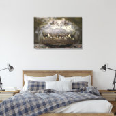 Amerikaanse alligator canvas afdruk (Insitu (Slaapkamer))