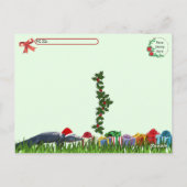 Amerikaanse Alligator Christmas Briefkaart (Achterkant)
