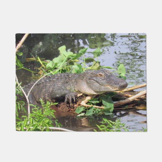 Amerikaanse Alligator Doormat Deurmat (Voorkant)