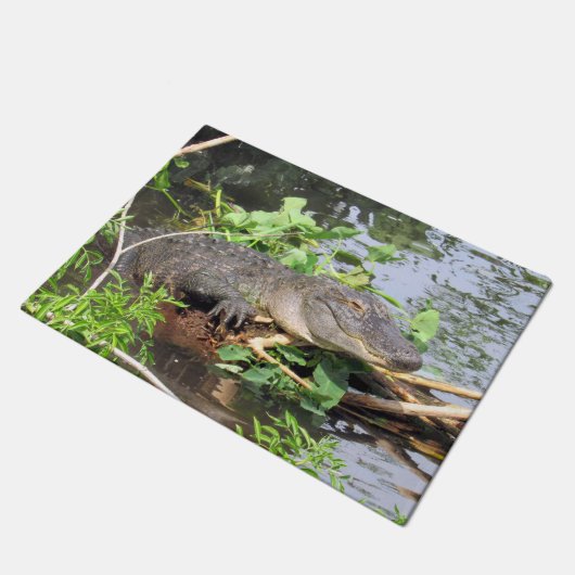 Amerikaanse Alligator Doormat Deurmat (Schuin)