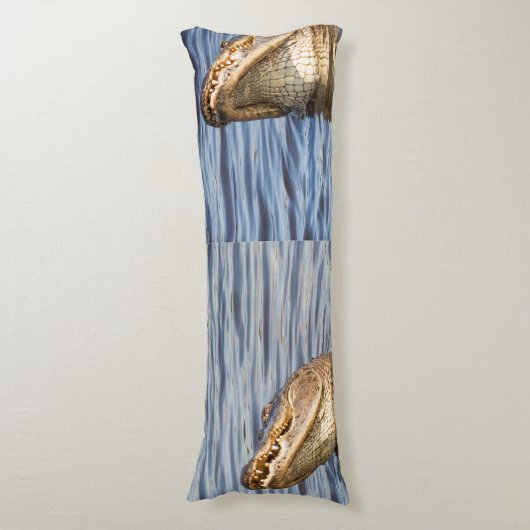 Amerikaanse alligator lichaamskussen (Voorkant Verticaal)