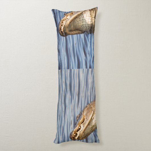 Amerikaanse alligator lichaamskussen (Achterkant (Verticaal))