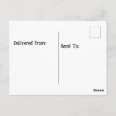 Amerikaanse Alligator op het land 's nachts volle  Briefkaart (Achterkant)