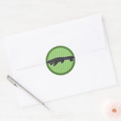 Amerikaanse Alligator Ronde Sticker (Envelop)