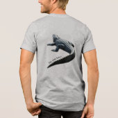 Amerikaanse Alligator “Tot Later” Grappig Tri-Blend Shirt (Achterkant)
