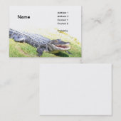 Amerikaanse alligator visitekaartje (Voorkant / Achterkant)