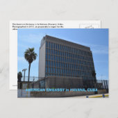 Amerikaanse ambassade in Cuba Briefkaart (Voorkant / Achterkant)