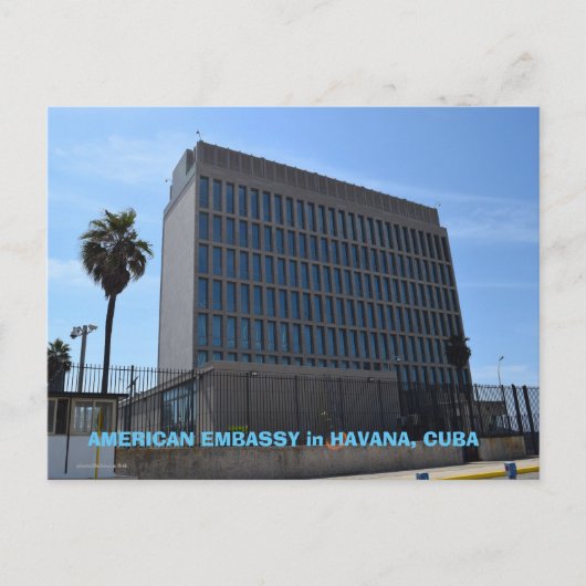 Amerikaanse ambassade in Cuba Briefkaart (Voorkant)
