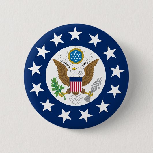Amerikaanse ambassadeur, Verenigde Staten Ronde Button 5,7 Cm (Voorkant)