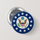Amerikaanse ambassadeur, Verenigde Staten Ronde Button 5,7 Cm (Voorkant /achterkant)