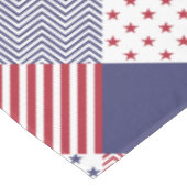 Amerikaanse Amerikaan Diagonal Red White & Blue Qu Tafelkleed (Gekanteld)