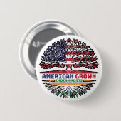 Amerikaanse Amerikaanse Amerikaanse Amerikaanse Am Ronde Button 5,7 Cm (Voorkant /achterkant)