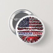Amerikaanse Amerikaanse Amerikaanse Amerikaanse Am Ronde Button 5,7 Cm (Voorkant /achterkant)