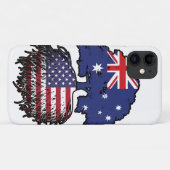 Amerikaanse Amerikaanse Amerikaanse Australische r Case-Mate iPhone Case (Achterkant (horizontaal))