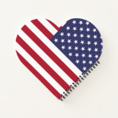 Amerikaanse Amerikaanse Amerikaanse vlag — Spiral  Notitieboek (Achterkant)