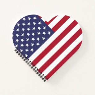 Amerikaanse Amerikaanse Amerikaanse vlag — Spiral  Notitieboek