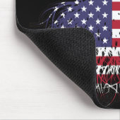 Amerikaanse Amerikaanse Canadese vlag voor boomsta Muismat (Hoek)