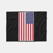 Amerikaanse Amerikaanse vlag Cool Patriottische VS Fleece Deken (Voorkant (Horizontaal))