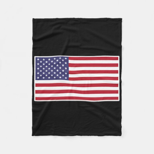 Amerikaanse Amerikaanse vlag Cool Patriottische VS Fleece Deken (Voorkant)