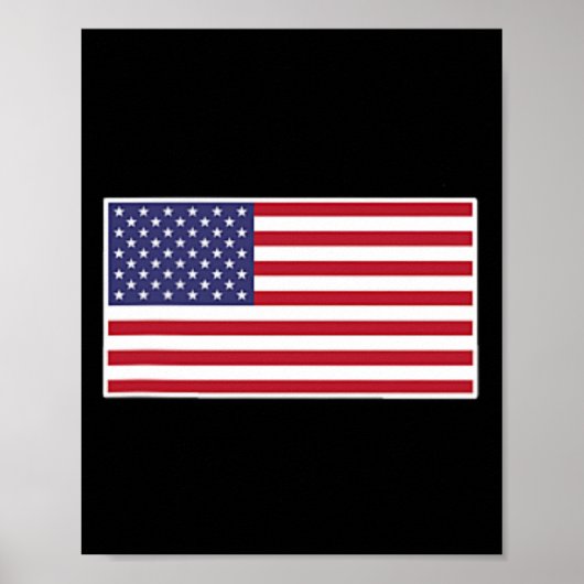 Amerikaanse Amerikaanse vlag Cool Patriottische VS Poster (Voorkant)