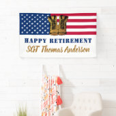 Amerikaanse Amerikaanse vlag Gold Boots militair p Spandoek (Insitu)