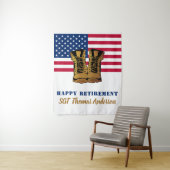 Amerikaanse Amerikaanse vlag Gold Boots militair p Wandkleed (In situ)