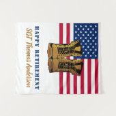 Amerikaanse Amerikaanse vlag Gold Boots militair p Wandkleed (Voorkant (horizontaal))