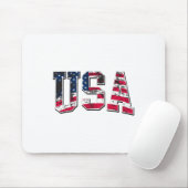 Amerikaanse Amerikaanse vlag Muismat (Met muis)