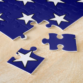 Amerikaanse Amerikaanse vlag Oude Engelse Sheepdog Legpuzzel (Zijkant)