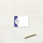 Amerikaanse Amerikaanse vlag Oude Engelse Sheepdog Post-it® Notes (Op bureau)