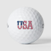 Amerikaanse Amerikaanse vlag Patriotic Golf Balls Golfballen (Voorkant)
