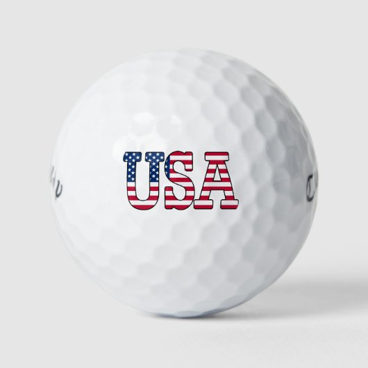 Amerikaanse Amerikaanse vlag Patriotic Golf Balls Golfballen (Voorkant)