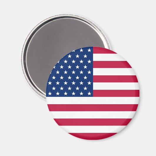 Amerikaanse Amerikaanse vlag Patriotic Round Fridg Magneet (Voorkant / Achterkant)