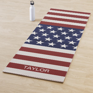 Amerikaanse Amerikaanse vlag Patriottic Custom Nam Yogamat