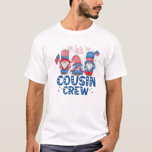 Amerikaanse Amerikaanse vlag patriottische gnomen T-shirt