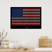 Amerikaanse Amerikaanse vlag Poster (Keuken)