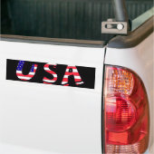 Amerikaanse Amerikaanse vlag Red White Blue Bumper Bumpersticker (Op Truck)