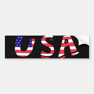 Amerikaanse Amerikaanse vlag Red White Blue Bumper Bumpersticker