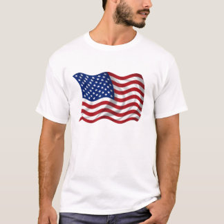Amerikaanse Amerikaanse vlag zwaaien T-shirt