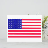 Amerikaanse Amerikaanse Vlaggenpapierblad (Staand voorkant)